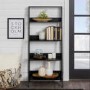 Ladder Bookcase in Black Wood