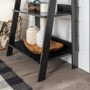 Ladder Bookcase in Black Wood