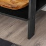 Ladder Bookcase in Black Wood