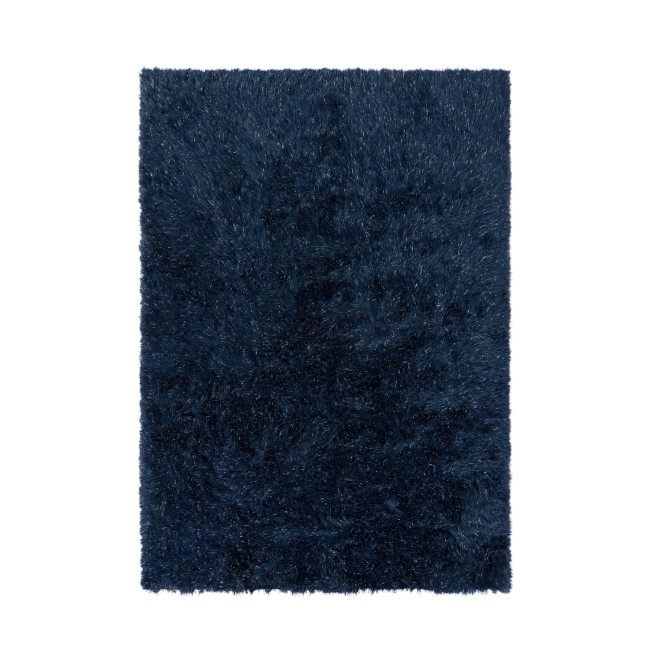 Dazzle Midnight Blue Rug with Sparkles 160 x 230cm - Flair