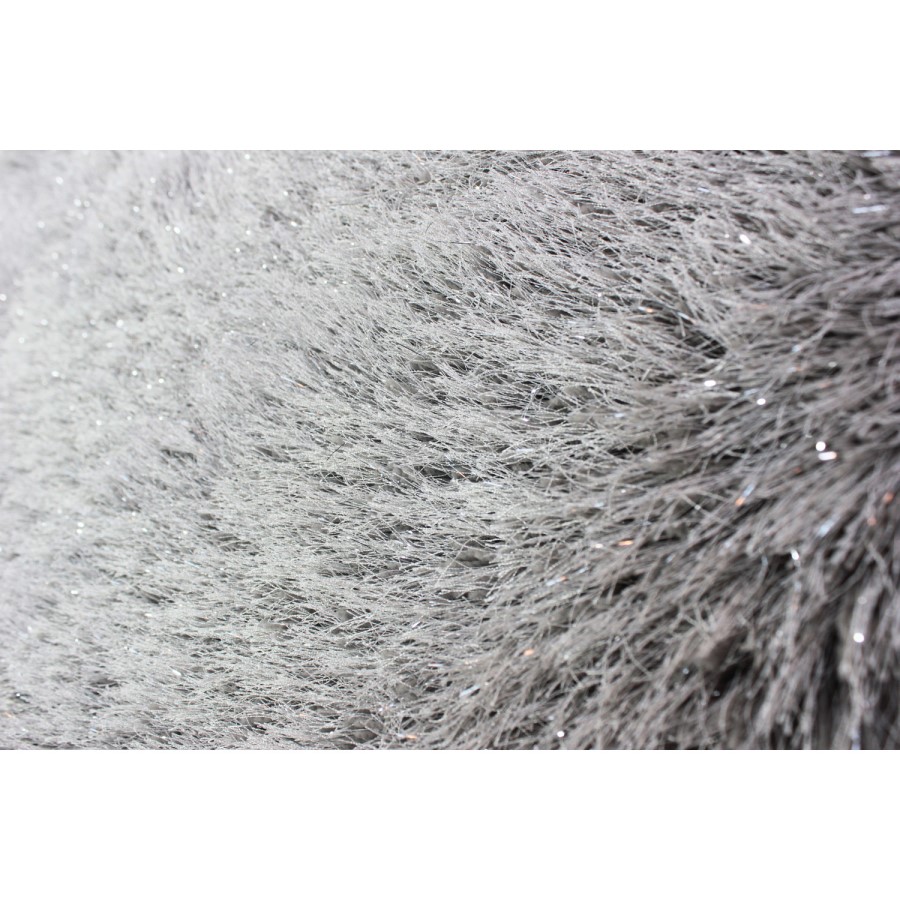GRADE A2 - Dazzle Silver Rug with Sparkles 120x170cm - Flair