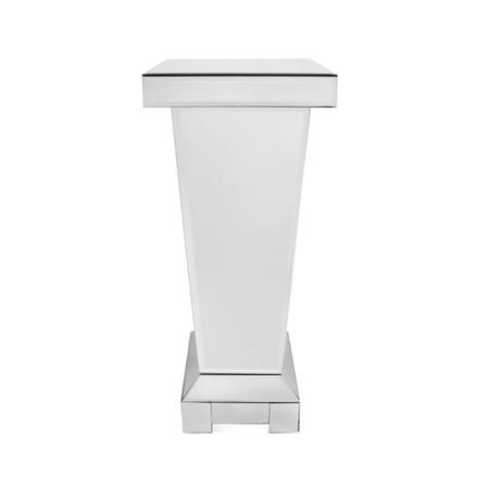 Silver Mirrored Medium Lamp Stand - Anais 