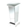 Silver Mirrored Medium Lamp Stand - Anais 