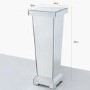 Silver Mirrored Large Lamp Stand - Anais 