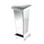 Silver Mirrored Large Lamp Stand - Anais 