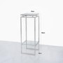 Medium Glass & Stainless Steel Plant Stand - Meridian