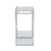 Small Glass & Stainless Steel Plant Stand