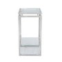 Small Glass & Stainless Steel Plant Stand