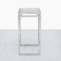 Small Glass & Stainless Steel Plant Stand