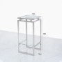 Small Glass & Stainless Steel Plant Stand