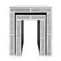 Mirrored Nest Of 2 Tables with Clear Crystals - Milano