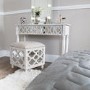 Mirrored Storage Footstool with Padded Seat