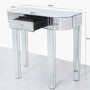 Mirrored Console Table with Rounded Edge