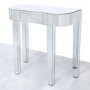 Mirrored Console Table with Rounded Edge