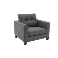 Grey Fabric Traditional Armchair - Astrid Grey Fabric Traditional Armchair - Astrid