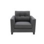 Grey Fabric Traditional Armchair - Astrid