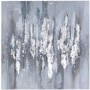 Silver & Grey Abstract Canvas Wall Art