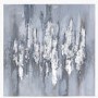 Silver & Grey Abstract Canvas Wall Art