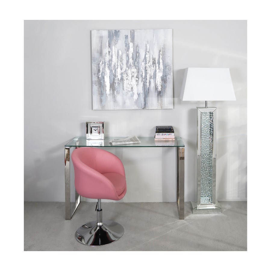 Silver & Grey Abstract Canvas Wall Art