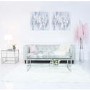Silver & Grey Abstract Canvas Wall Art