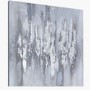 Silver & Grey Abstract Canvas Wall Art
