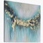 Mint Green & Gold Abstract Wall Art