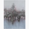 Pink &amp; Silver Abstract Canvas Wall Art