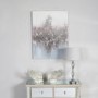 Pink & Silver Abstract Canvas Wall Art