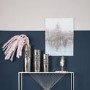 Pink & Silver Abstract Canvas Wall Art