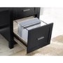 Carver Black Desk with Lift Top & Drawers