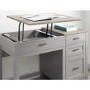 Carver Grey Desk with Lift Top & Drawers