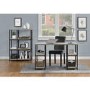 Elmwood Desk with Double Pedestal in Distressed Grey Oak
