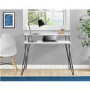 Haven White Desk with Riser & Hairpin Legs