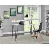 Haven White Desk with Riser &amp; Hairpin Legs