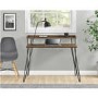 Haven Walnut Desk with Riser & Hairpin Legs