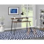 Haven Walnut Desk with Riser & Hairpin Legs