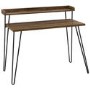 Haven Walnut Desk with Riser & Hairpin Legs