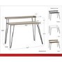Haven Walnut Desk with Riser & Hairpin Legs