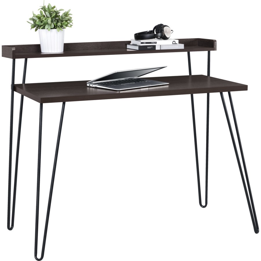 Haven Expresso Desk with Riser & Hairpin Legs
