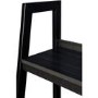 Lawrence Ladder Bookcase in Black with 4 Shelves - Set of 2