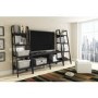 Lawrence Ladder Bookcase in Black with 4 Shelves - Set of 2