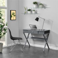 GRADE A1 - Paxton Campaign Desk in Grey