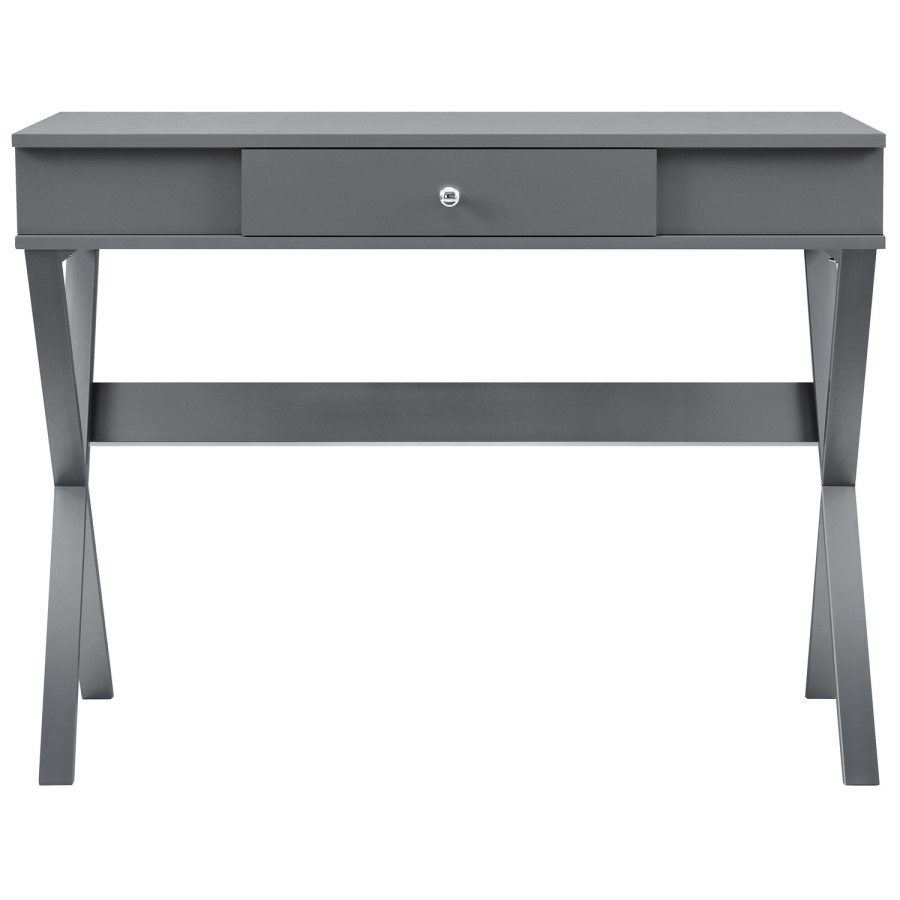 GRADE A1 - Paxton Campaign Desk in Grey