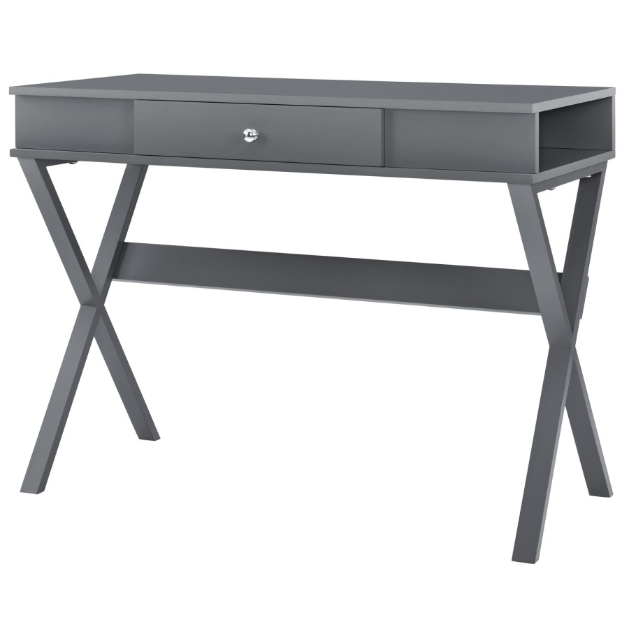GRADE A1 - Paxton Campaign Desk in Grey