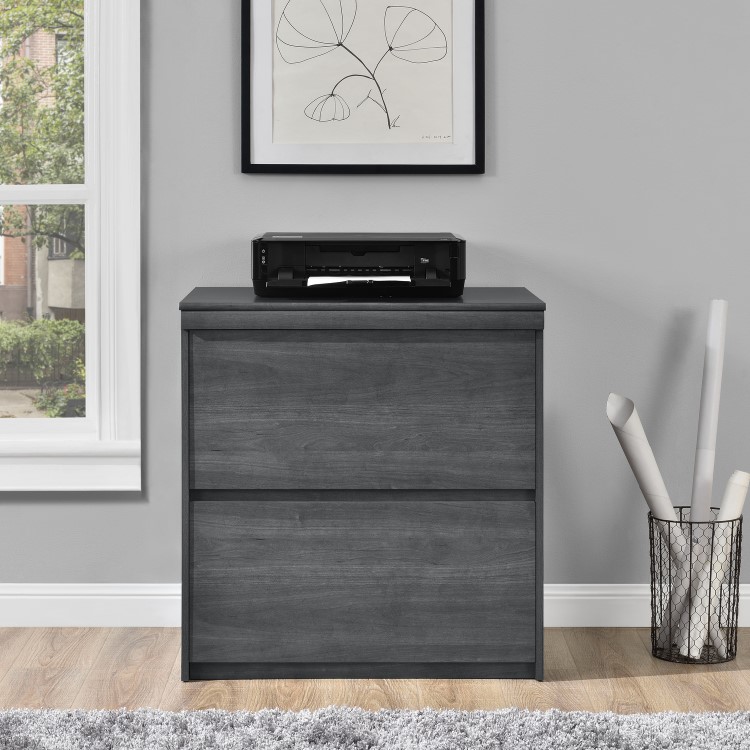 Presley Lateral File Cabinet in Weathered Oak