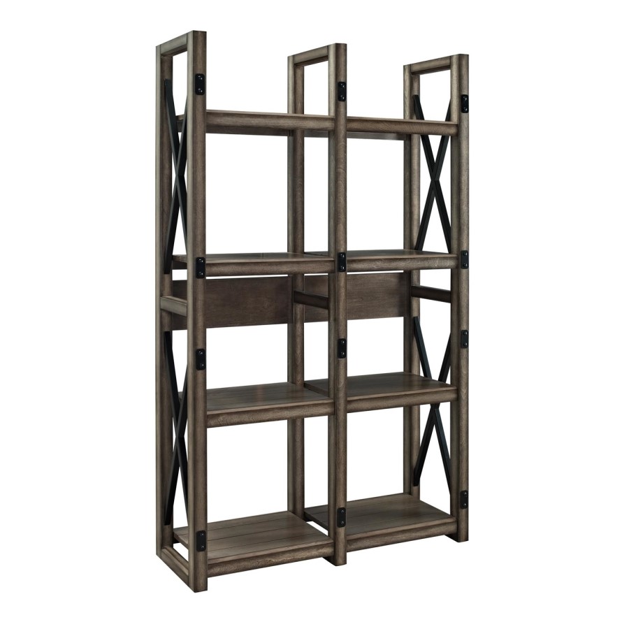 Wildwood Bookcase in Rustic Grey