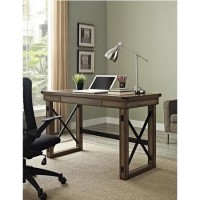 Wildwood Wood Veneer Desk in  Rustic Grey