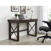 Wildwood Wood Veneer Desk in  Rustic Espresso