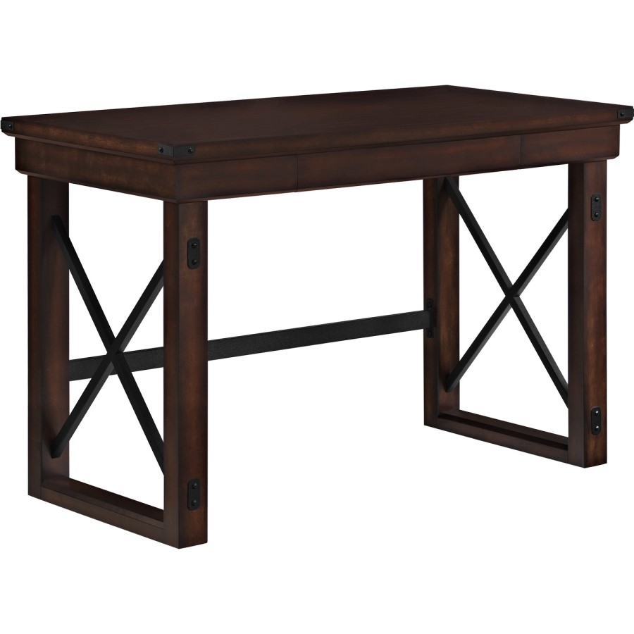 Wildwood Wood Veneer Desk in  Rustic Espresso