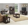 Wildwood Wood Veneer Desk in  Rustic Espresso